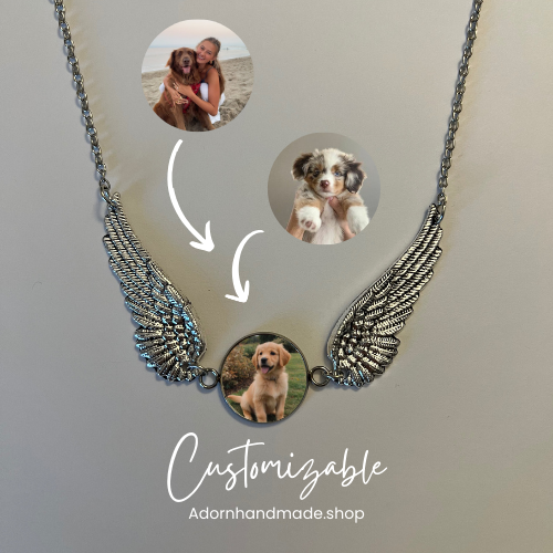 Customizable Angel Wing Necklace
