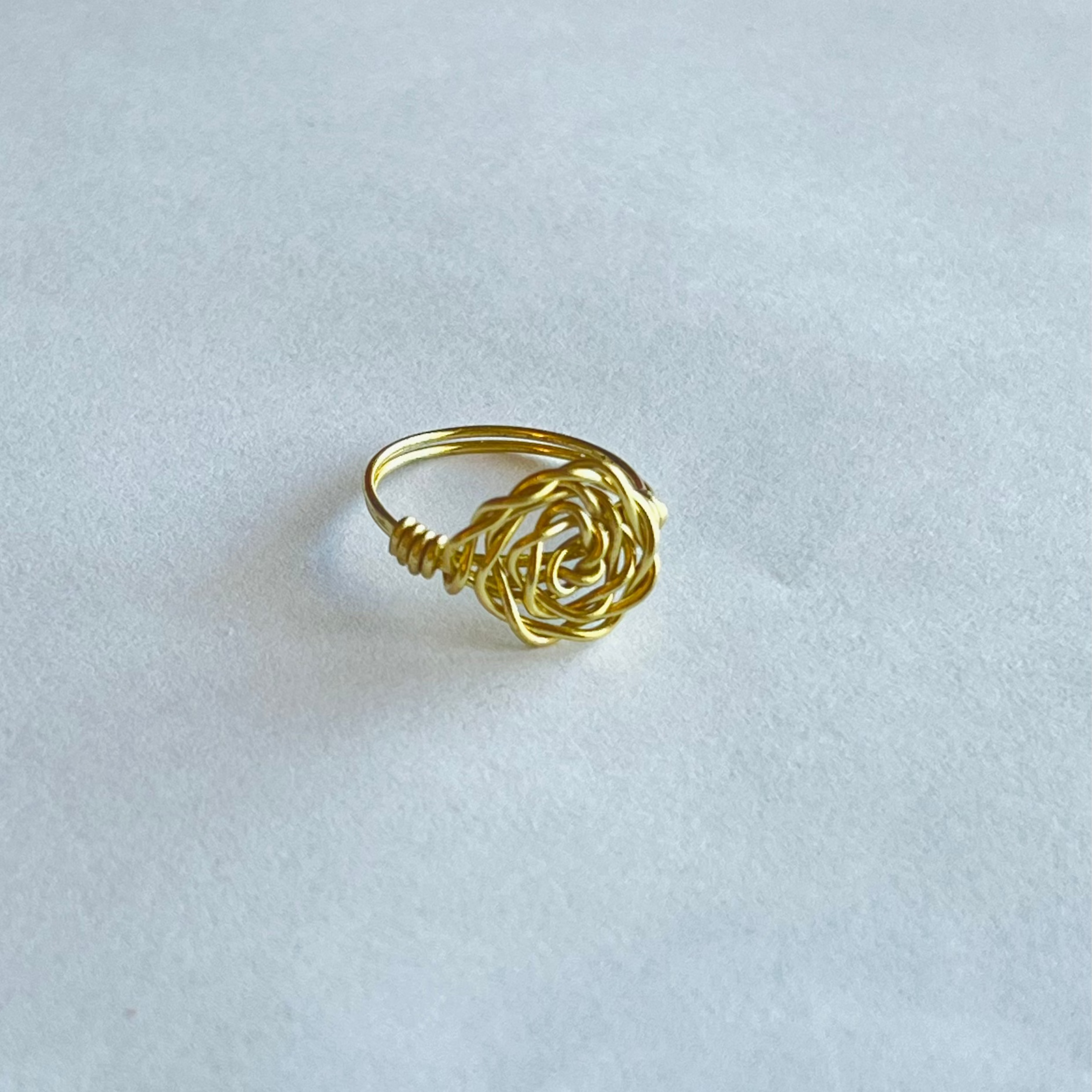Spiral Wrapped Wire Ring